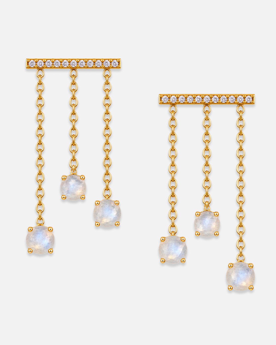 Boucles d’oreilles pendantes Nephelia